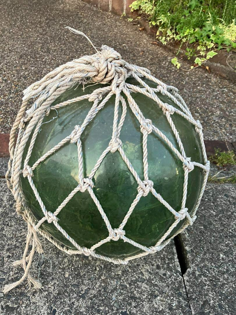 Vintage Japanese Big Glass Fishing Float 13.77"