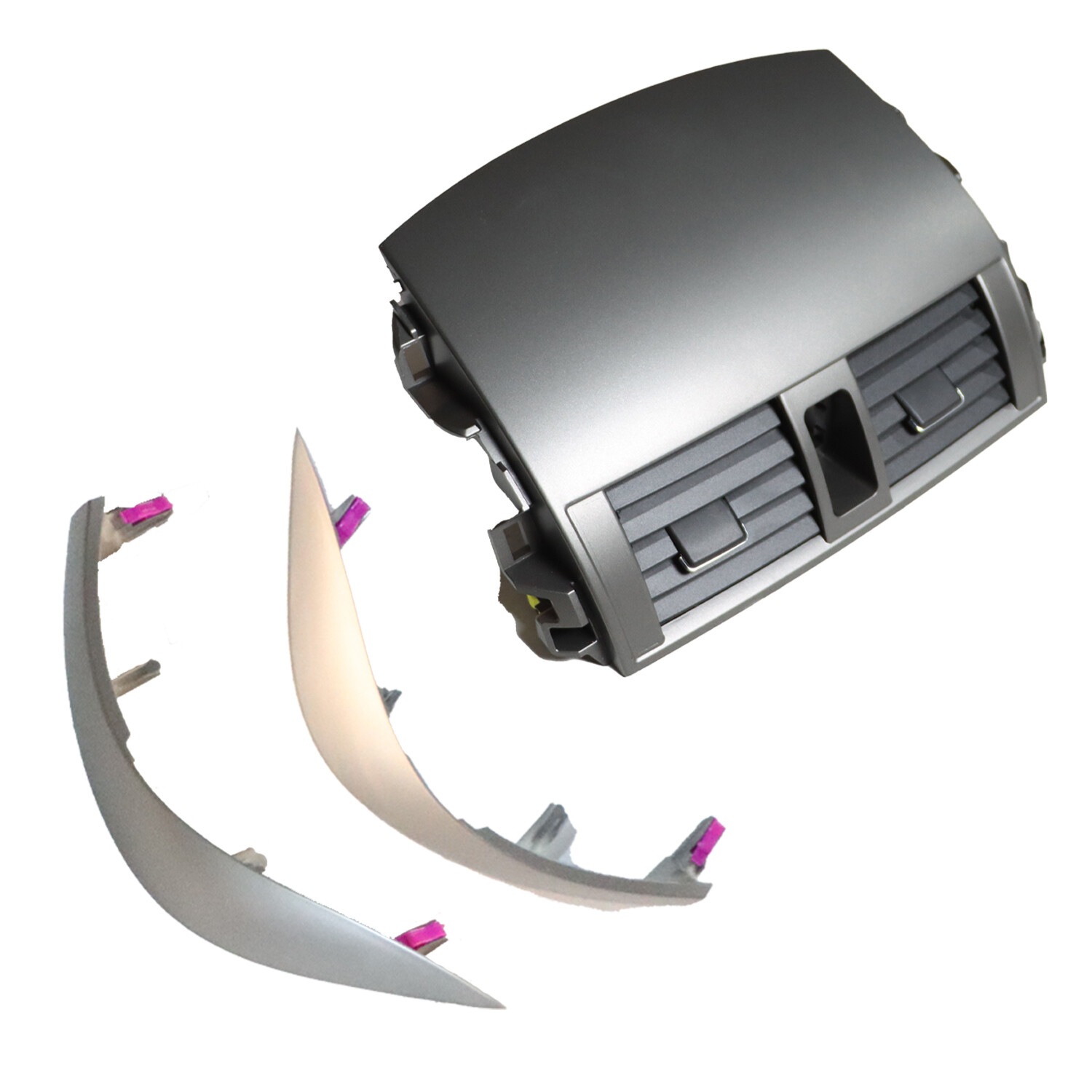 For 2009-2013 Toyota Corolla Center dash A/C Outlet Air Vent Panel w/ Strip Trim