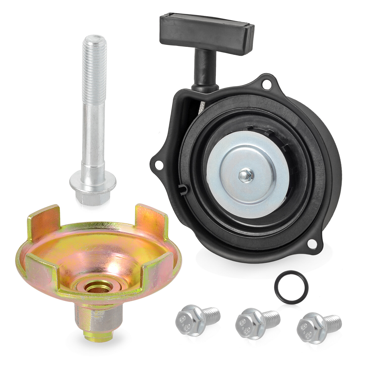 Recoil Starter Assembly & Pulley w/ Bolt for Honda Recon 250 TRX250TM 2002-2020