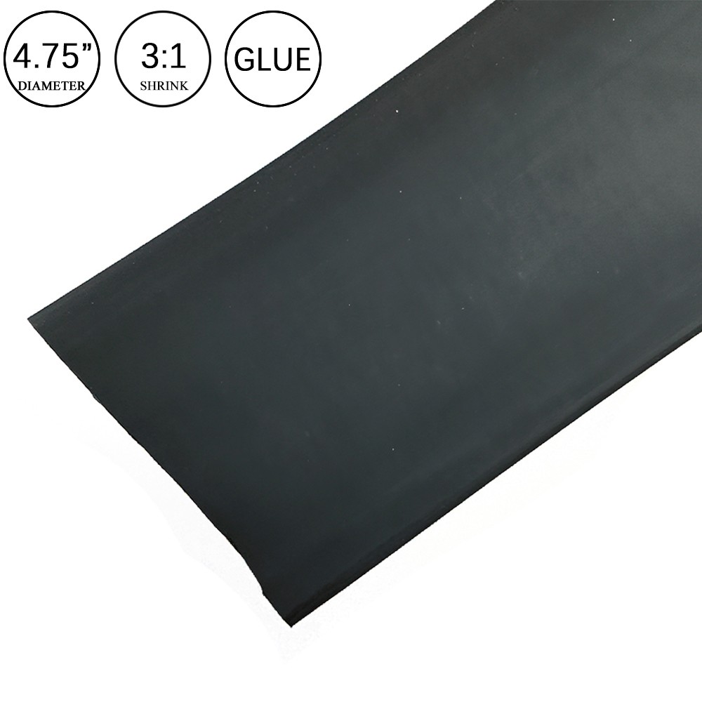 3:1 Heat Shrink Tubing Black Dual Wall Waterproof Glue Wires Wrap (LARGE SIZES)