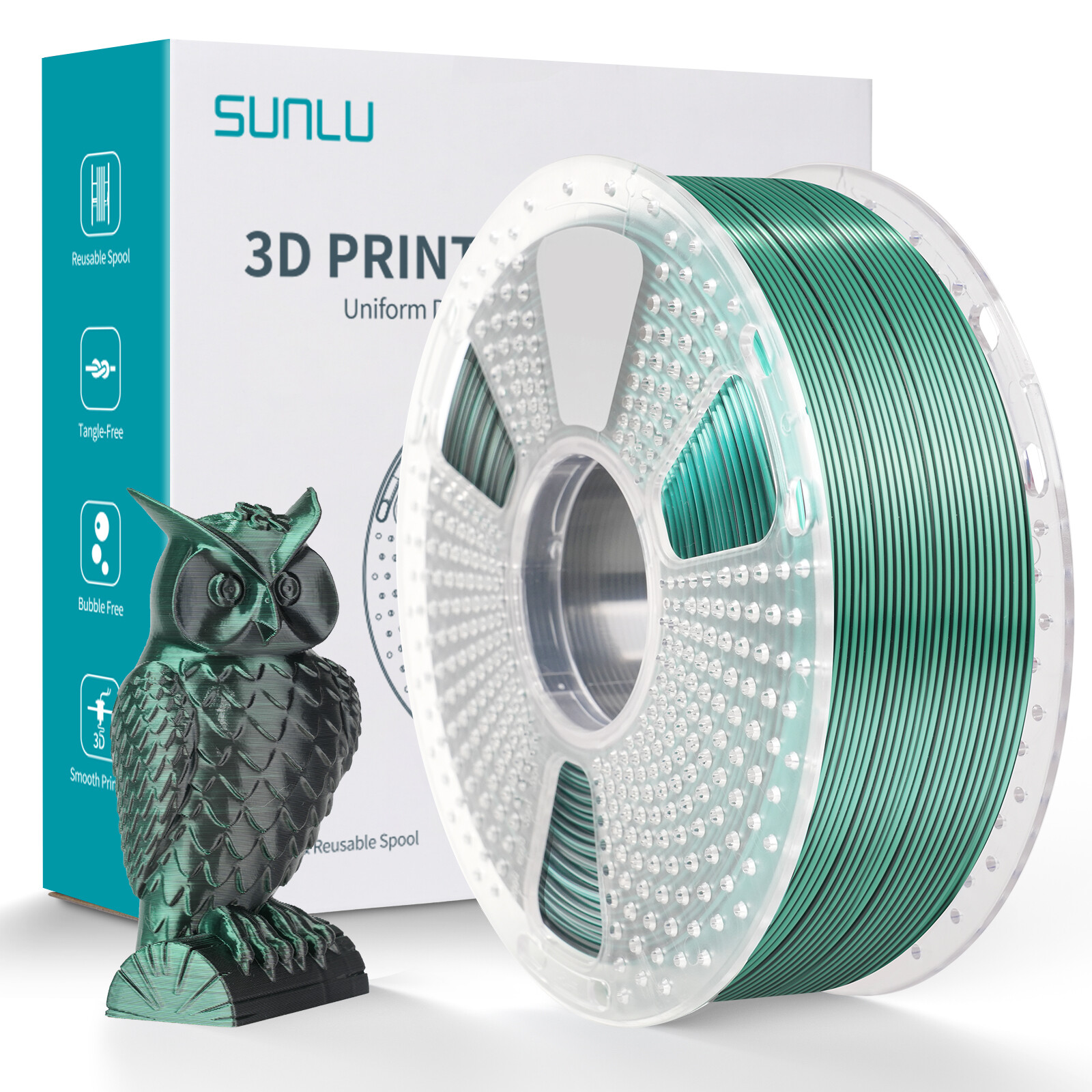 10KG/20KG SUNLU ASA PETG PLA PLA+2.0 PLA-Matte PLA-Meta SILK ABS EABS Filament