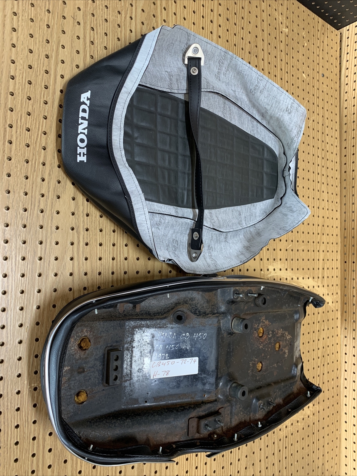 HONDA CB350 SEAT COVER HONDA CB450 SEAT COVER 1972 TO 1974 + STRAP (H*-78)