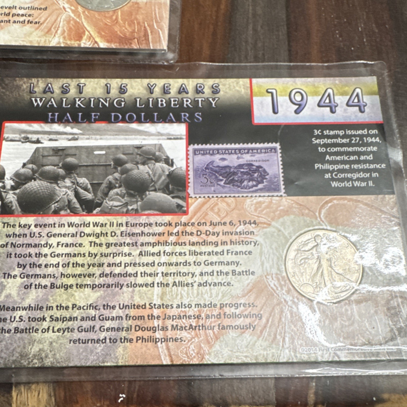 Walking Liberty Half Dollar Coins 1941, 1942, 1944 Silver 50C Circulated