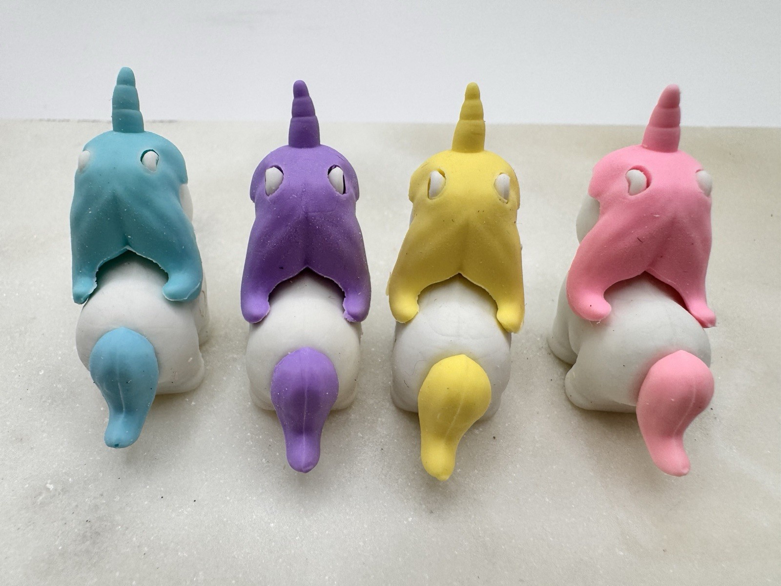 Unicorn Erasers Lot Cute Pastel Unicorn Pencil Erasers Kawaii Kids 11 Pc