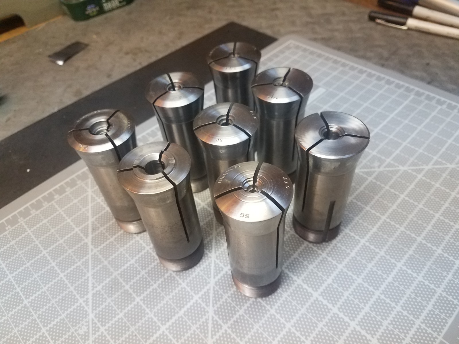 (8) Hardinge 5C Collets