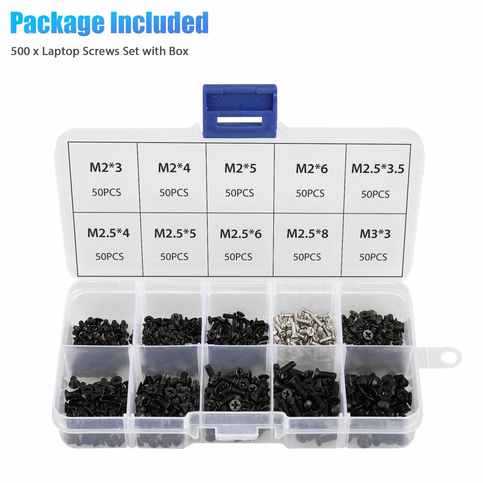 500Pcs Laptop Computer Screws Set Kit For HP Dell Lenovo Sony Toshiba SAMSUNG