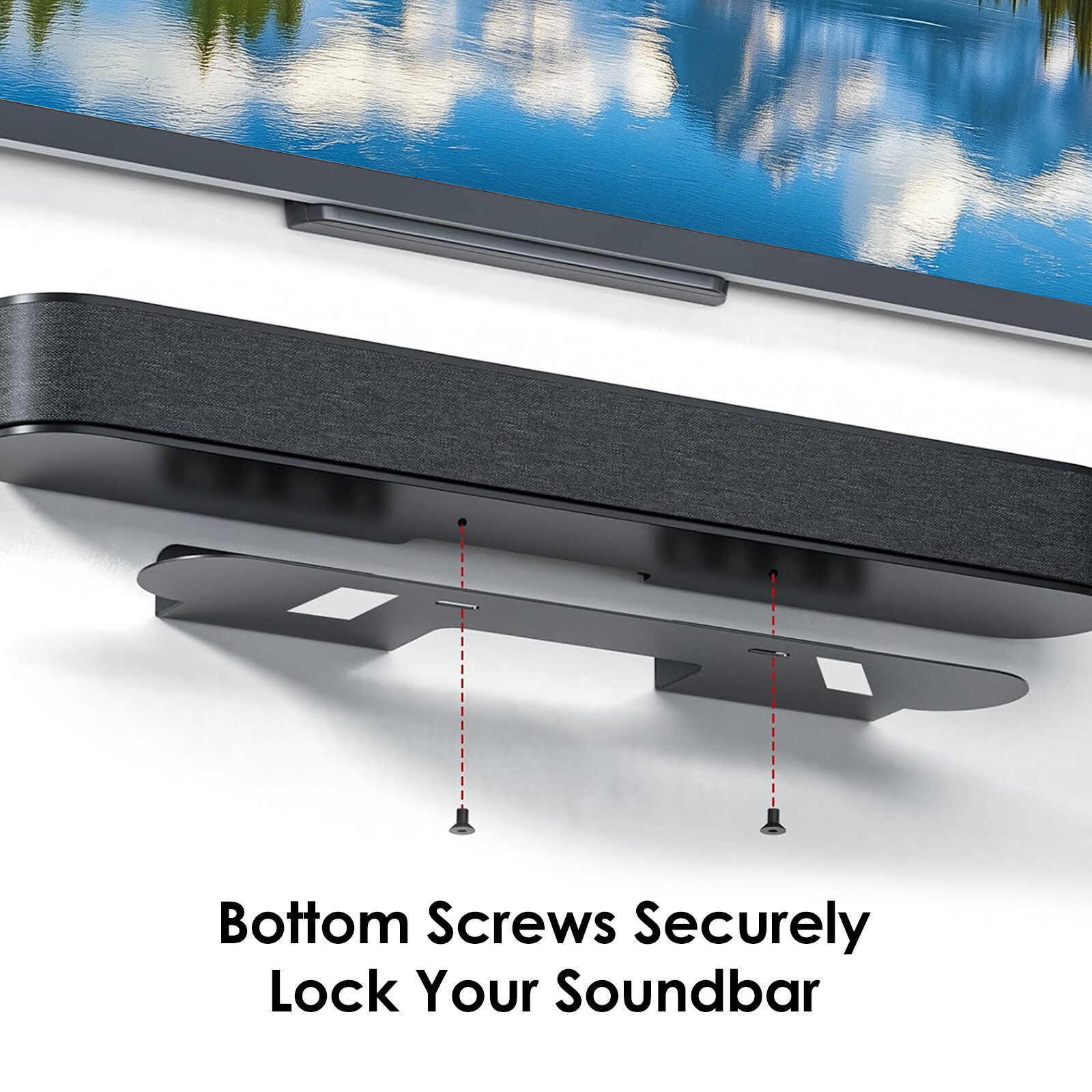 Soundbar Wall Mount Fit for Sonos Beam Gen 1 & Gen 2 Mounting Bracket Under TV