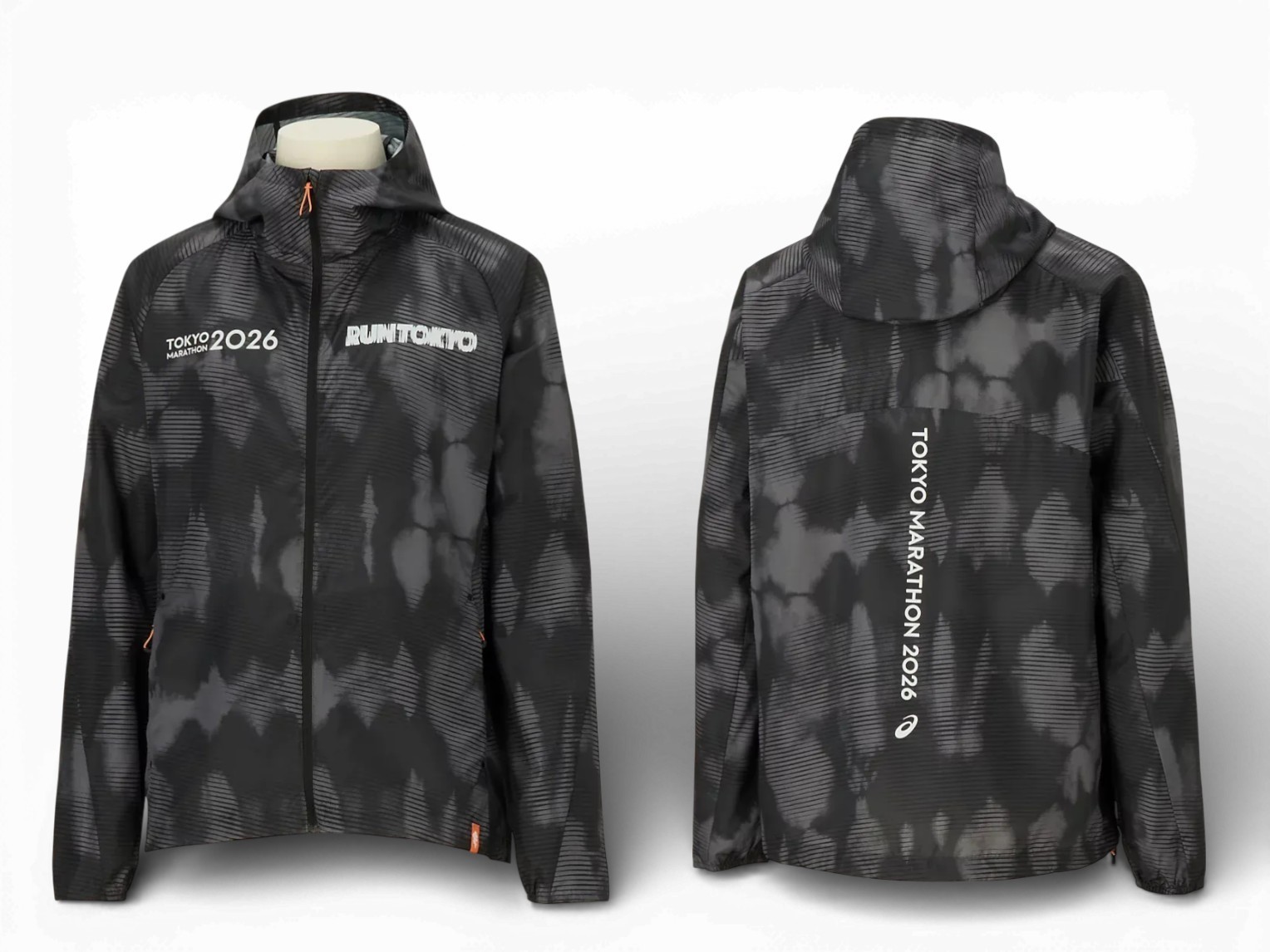 ASICS TOKYO MARATHON 2026 Limited Fade JACKET PERFORMANCE BLACK NEW USA SHIPPER!