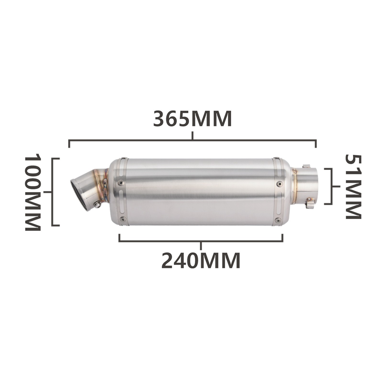 For Suzuki DRZ400S/E/SM 2000-2024Full Exhaust System Front Mid Link Pipe Muffler