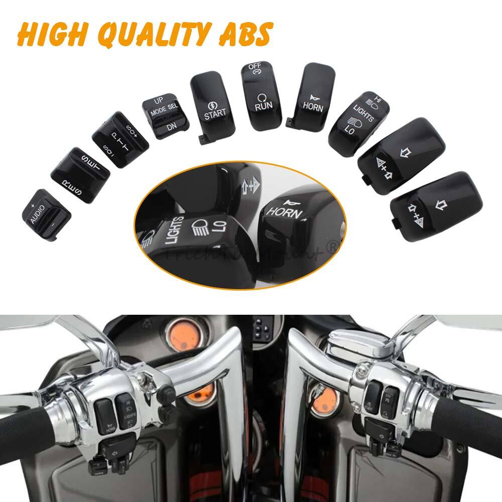 Hand Control Switch Housing Button Caps For Harley Street Electra Glide 96-13