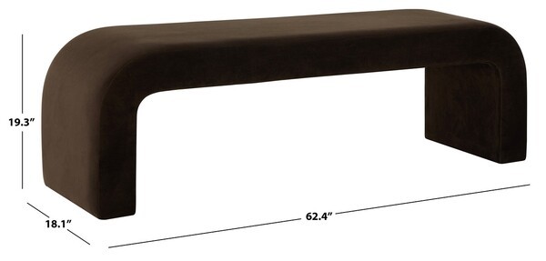 Safavieh CARALYNN UPHOLSTERED BENCH, Reduced Price 2172779501 SFV5027N