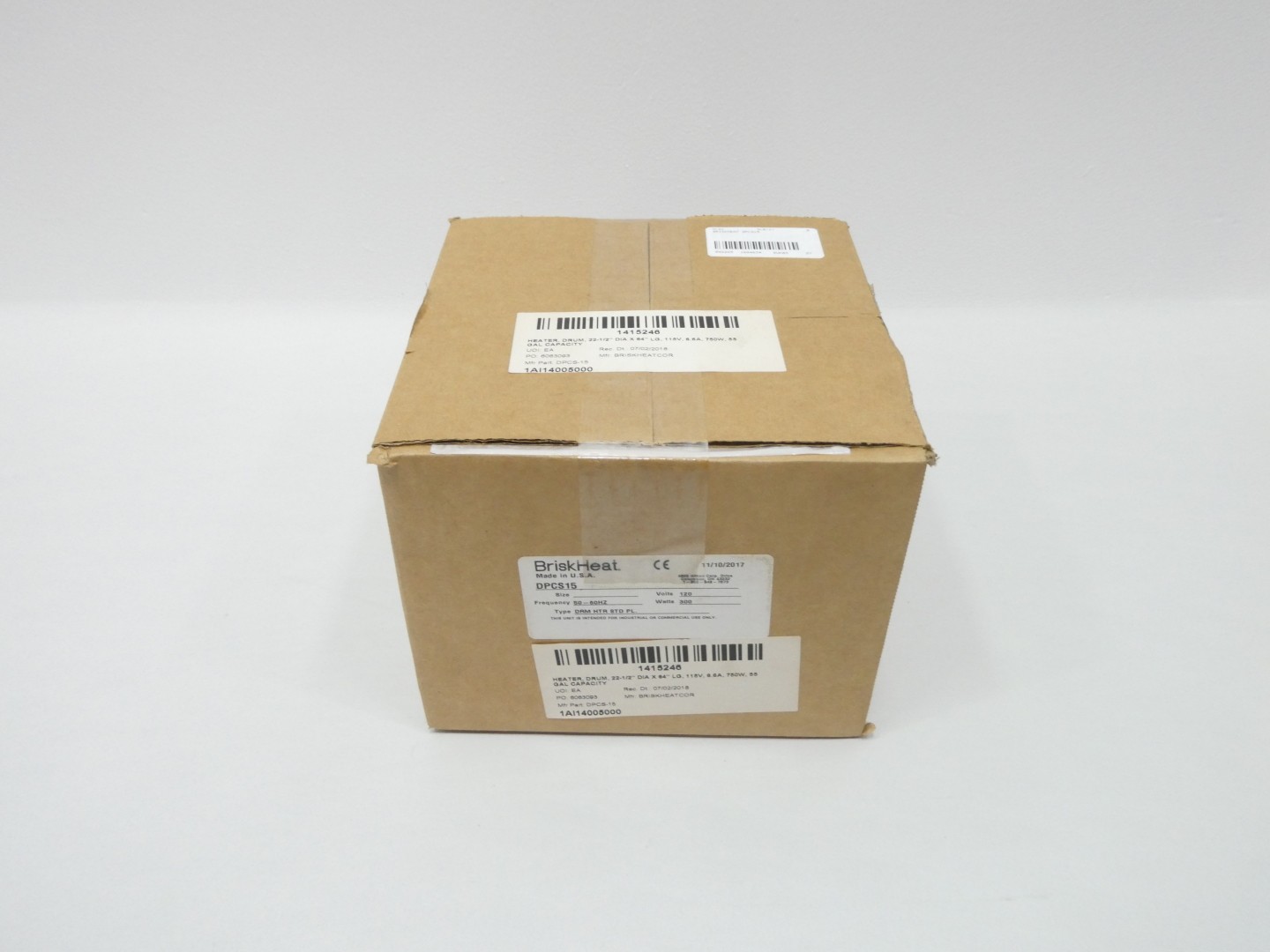 Briskheat DPCS15 Standard Drum Heater 300w 120v-ac