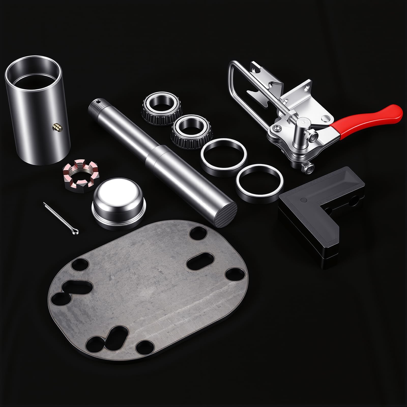 Canchiing Tire Carrier Hinge Kit Include Necessary Latch, Slewing Bearing,...