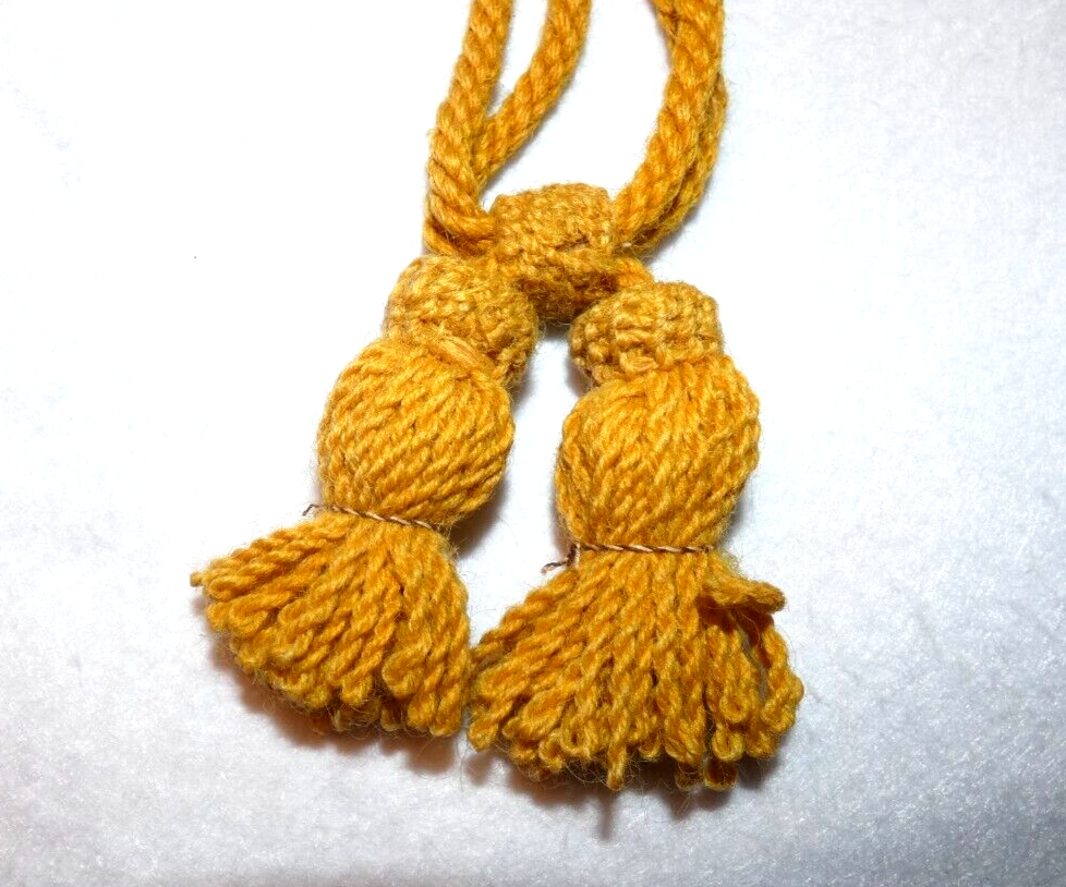 Original Civil War Cavalry Yellow Hat Cord