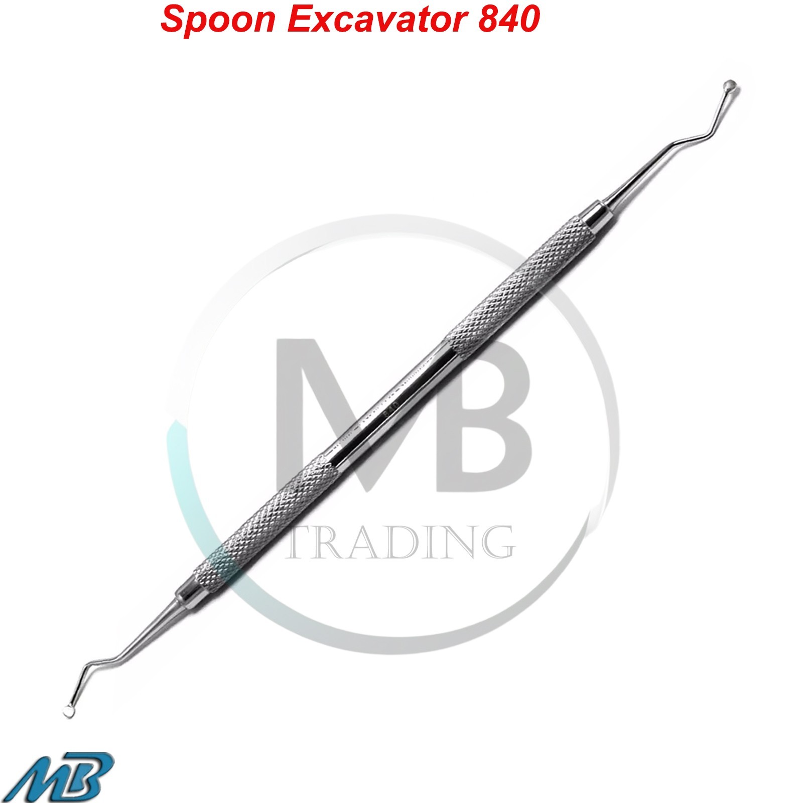 Set of 5 Dental Spoon Excavator 840 Restorative Double Ended Instruments CE