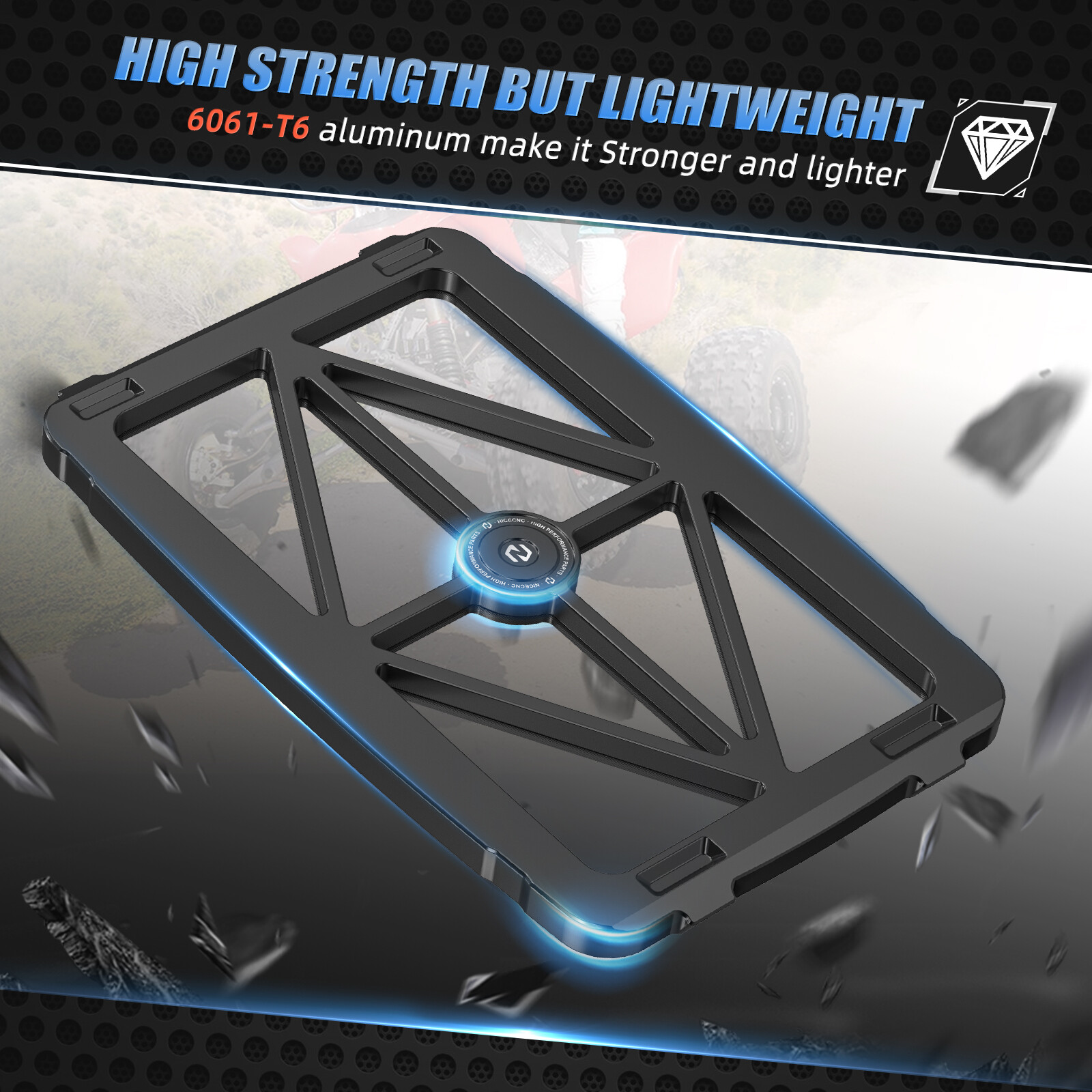 For Honda TRX450R Kick Start Air Box Lid Cleaner Case Cover Cap 2006-2009 Black