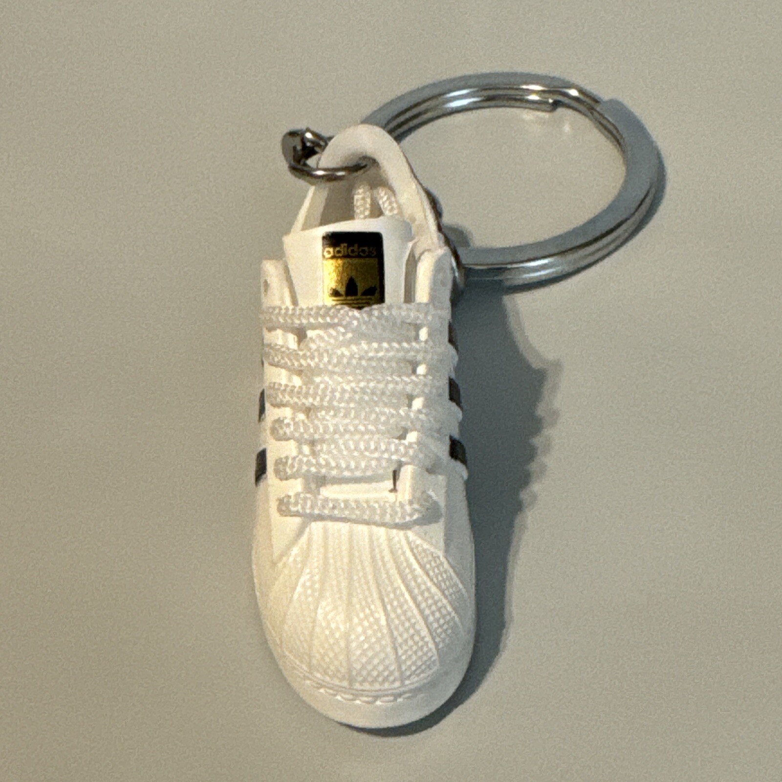 Mini Adidas Shoe Keychain | Superstar | Classic Low | White