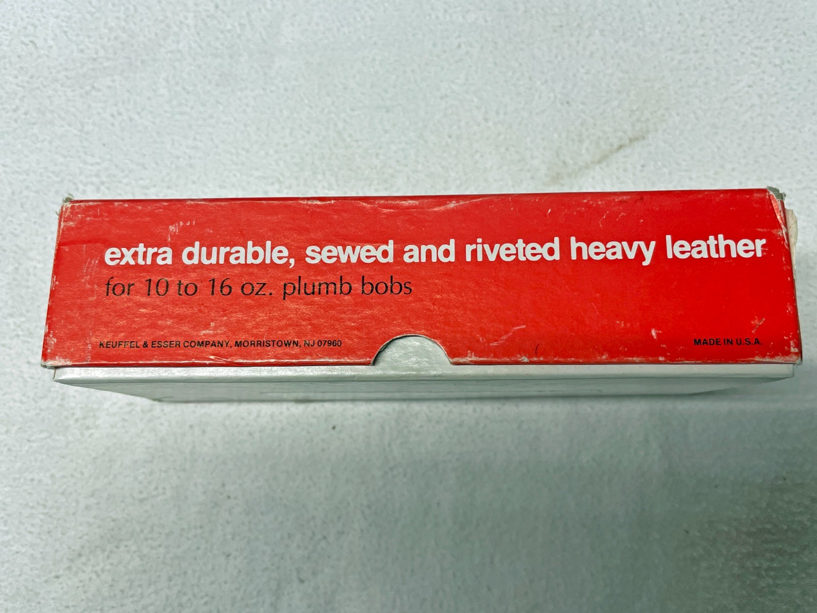 K&E Leather Sheath for 10-16 oz. Plumb Bob in Original Box Cat. No 83 0092