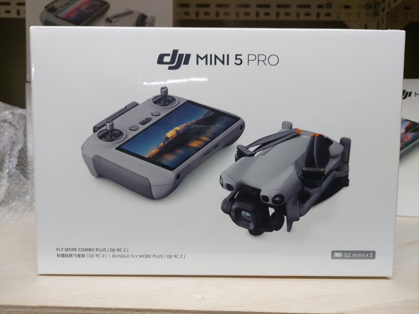 DJI Mini 5 Pro Fly More Combo Plus (RC 2 +3 Batteries) Drone - No Tariffs In US