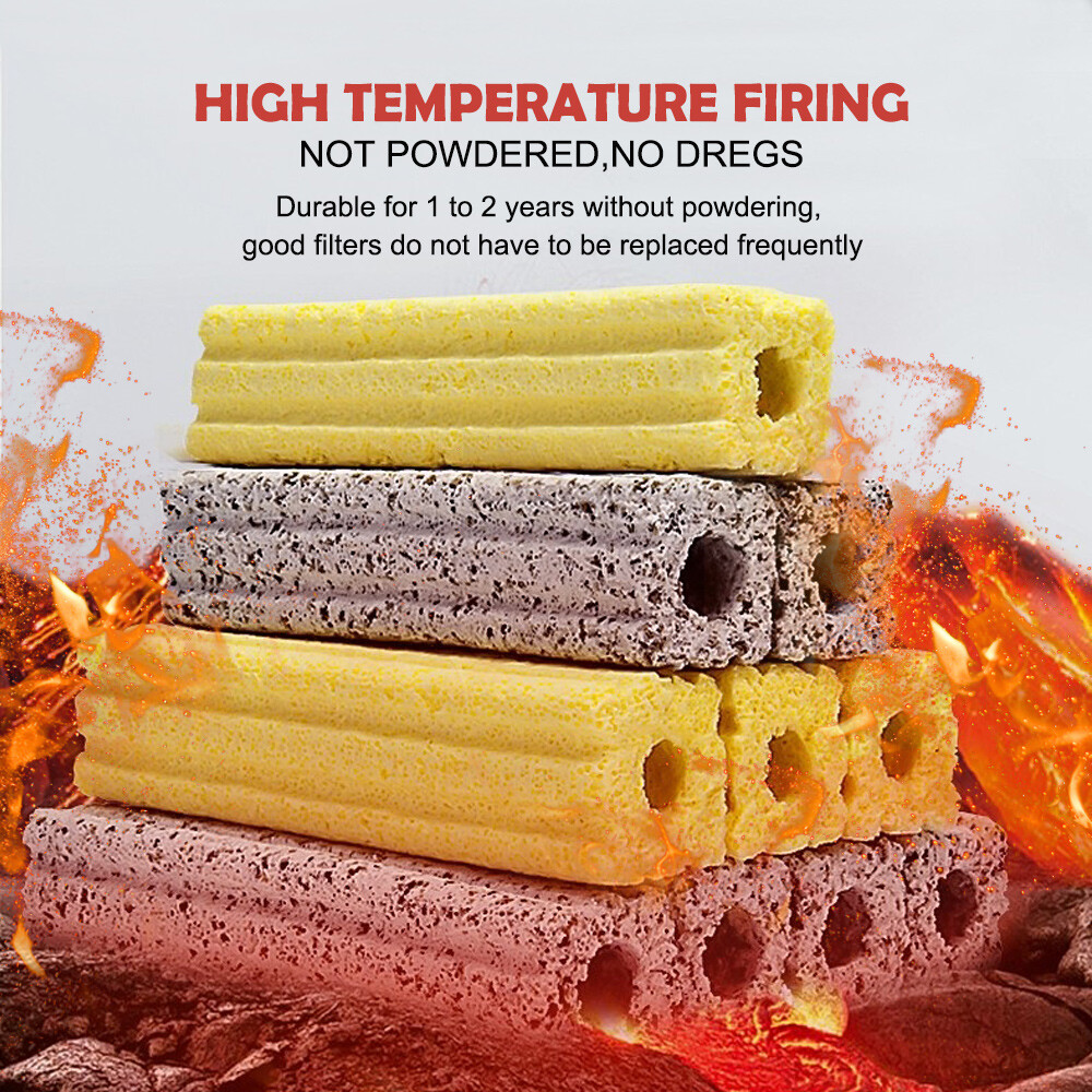 6-inch Long Large Aquarium Fish Tank Filter Media 100pcs Bio Ceramic Bars