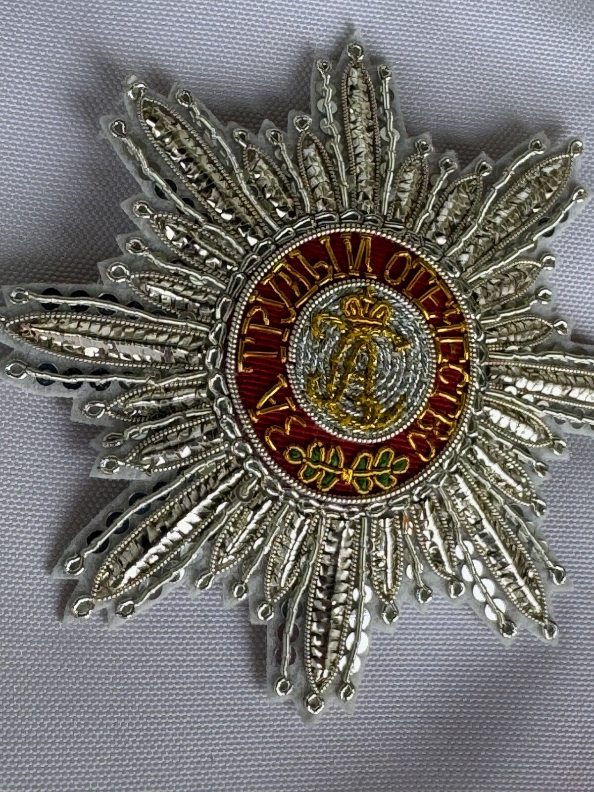 Russian Imperial Order of St.Alexander Embroidered star, replica 1725-1850s