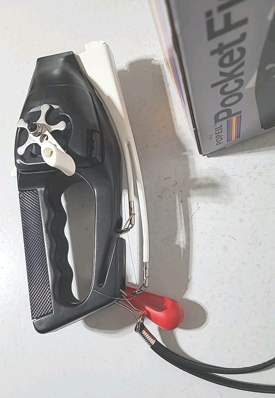 Ron Popeil Black Pocket Fisherman 1995 by Ronco USA MADE Spin Casting Outfit