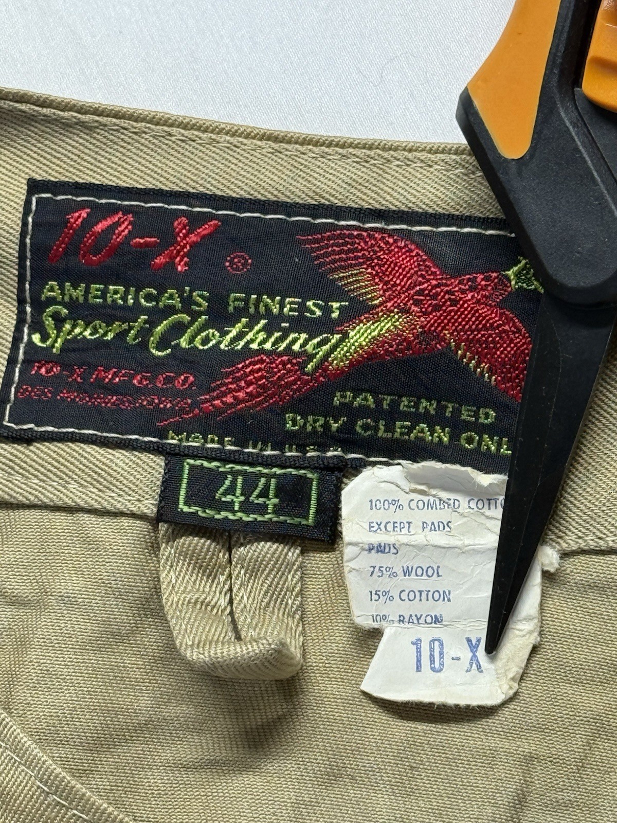 Vintage 10-X America's Finest Sports Clothing Padded Shooting Jacket Size 44