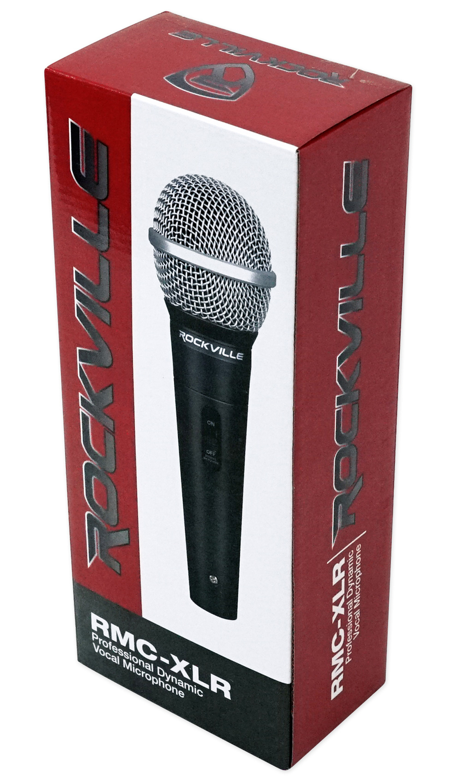 Rockville RMC-XLR High-End Metal DJ Handheld Wired Microphone Mic w (2) Cables