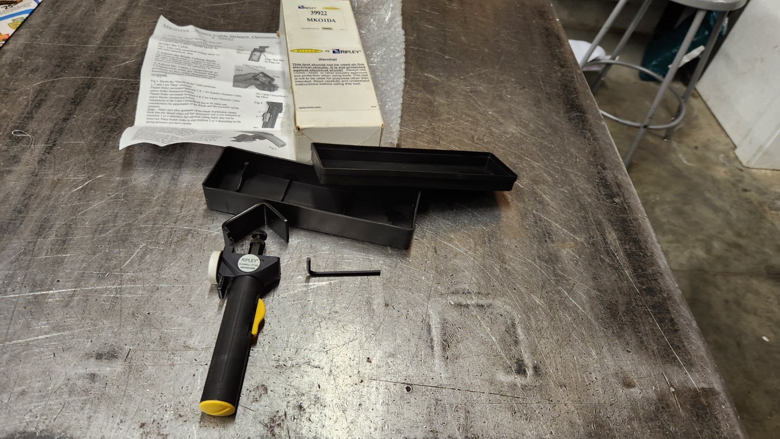 Ripley MK01DA 39922 Rotary Cable Stripper Electrician Tool NEW