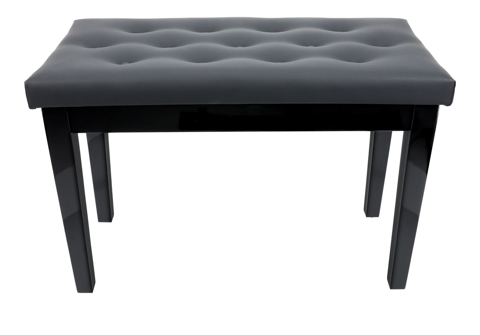 Rockville PB7 BLACK Premium Piano Bench w/Thailand Wood, Comfy Padding + Storage