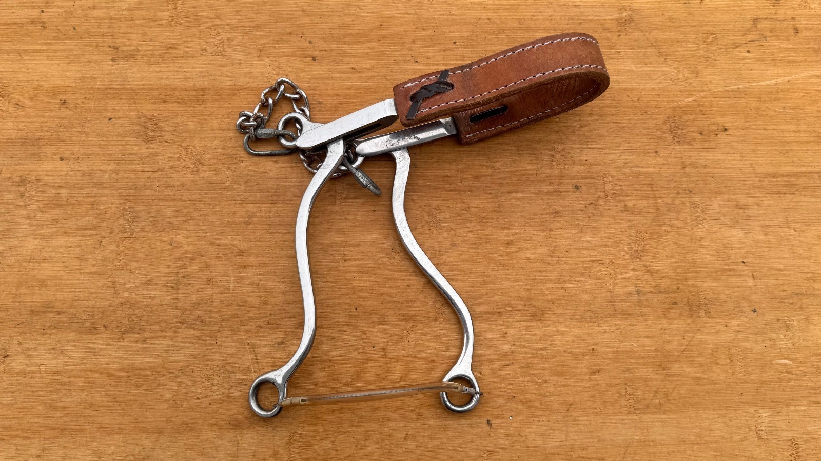 REINSMAN 951 Leather Nose Western Horse Mechanical Hackamore ~ NICE!!