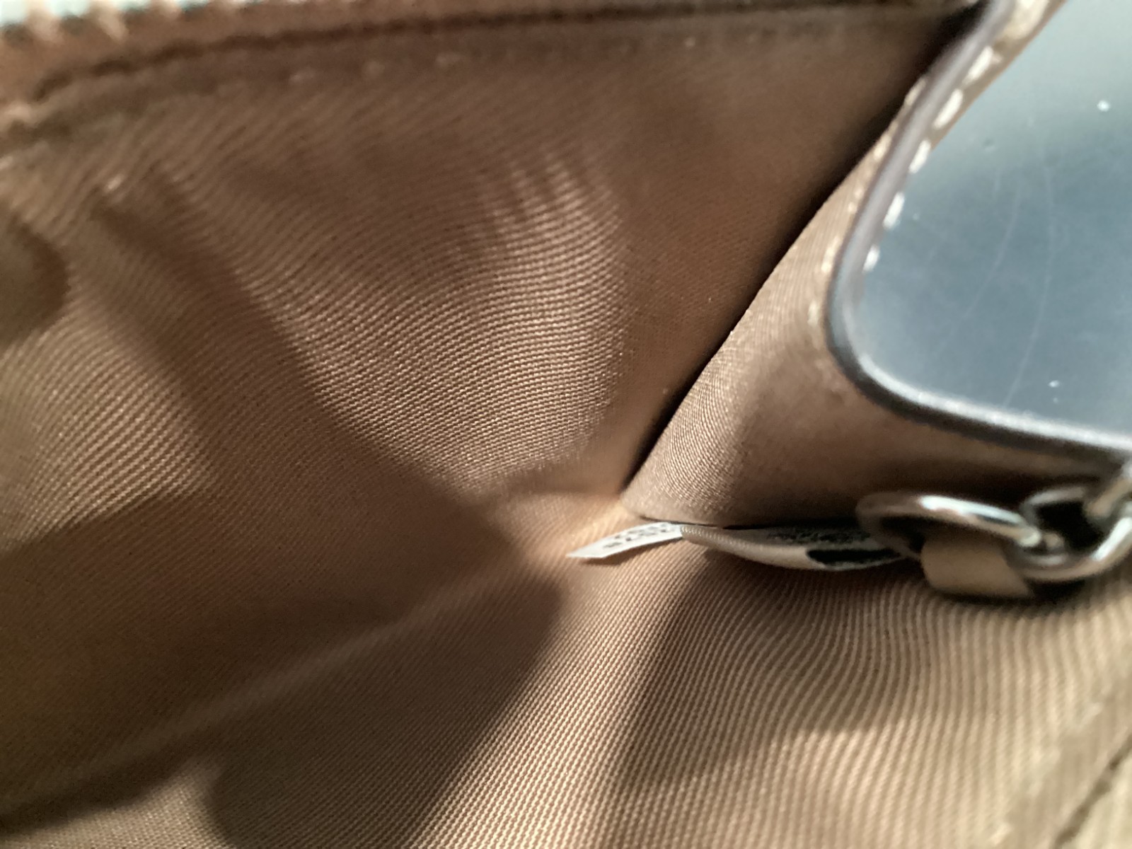 Coach Mini Skinny ID Case Rainbow Signature Canvas Silver CDF92 4.25"x3"x0.5"