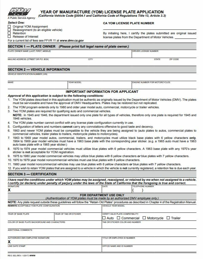 NOS California 1970 Blue License Plates 1971 1972 1973 1974 1978 tag DMV clear