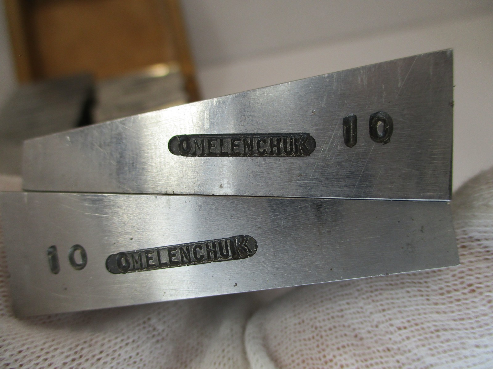 (22) Pc Angle Block Set OMELENCHUK 1° - 30° in Pairs Hard Ground Wood Case EC