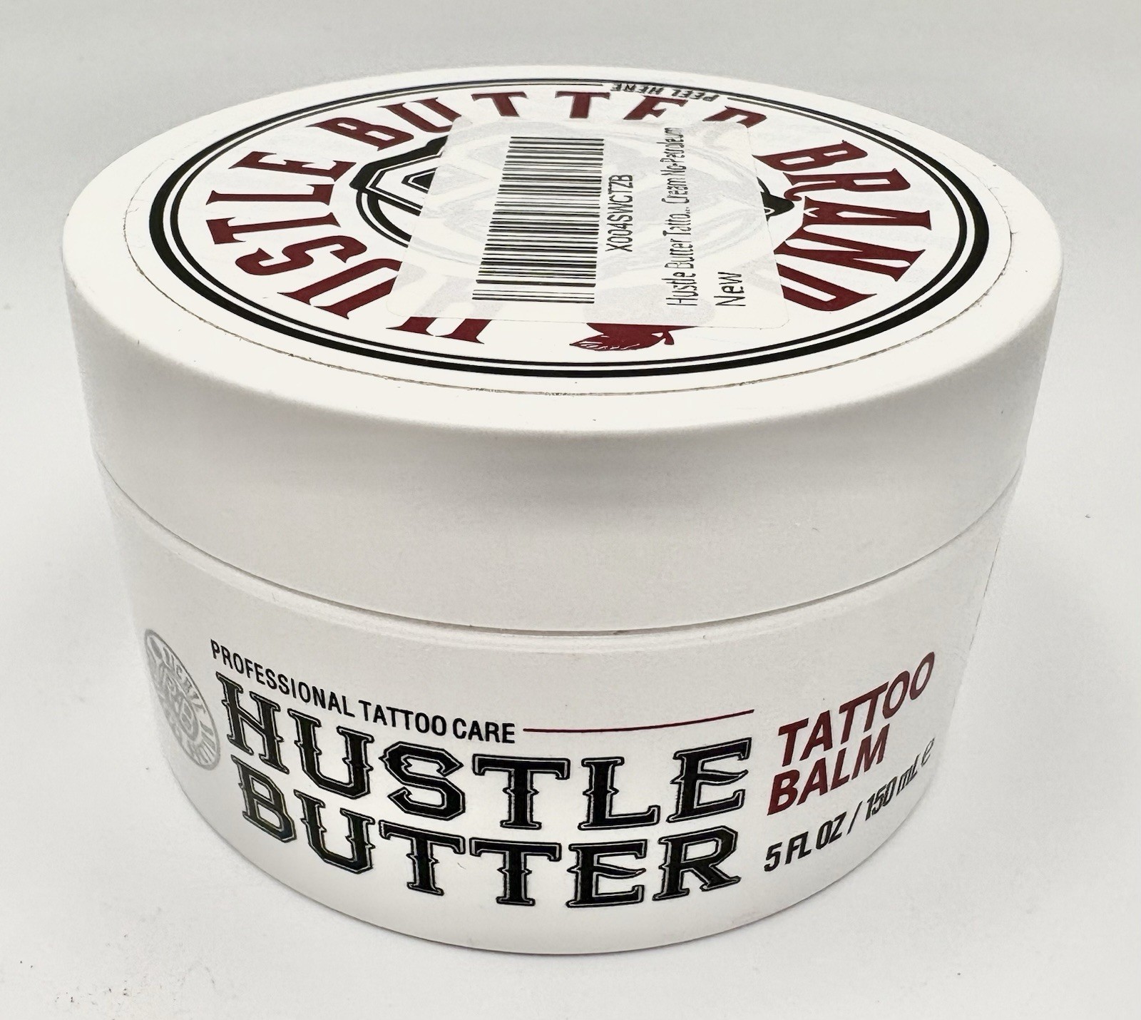 HUSTLE Butter Brand TATTOO BALM 5 fl. oz. / 150 mL • VEGAN •   EXPIRES 2/2027