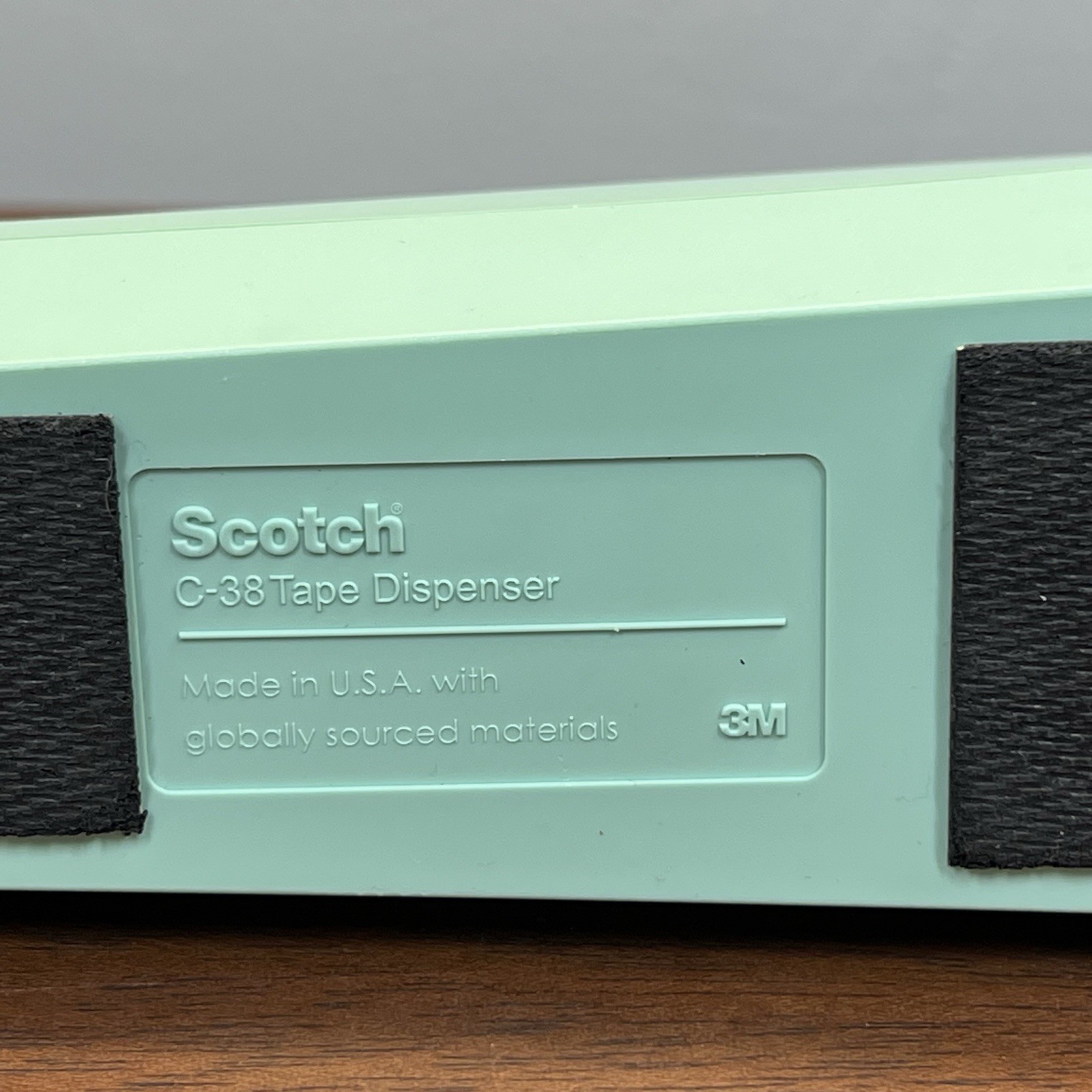 Mint Green Scotch C-38 Weighted Desk Tape Dispenser 3M USA Retro