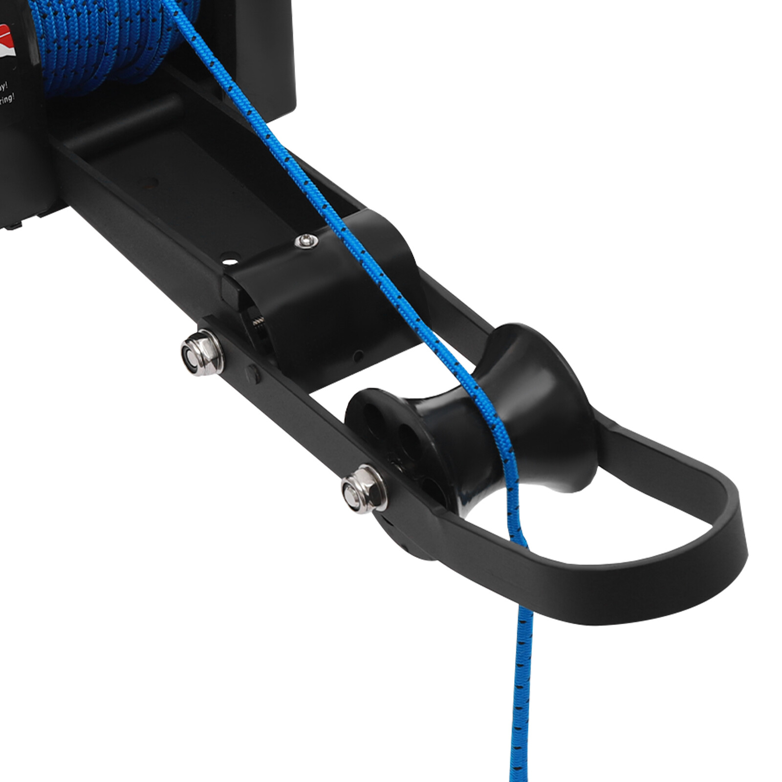 35 Lbs Boat Saltwater Electric Anchor Winch With Wireless Remote Control Black