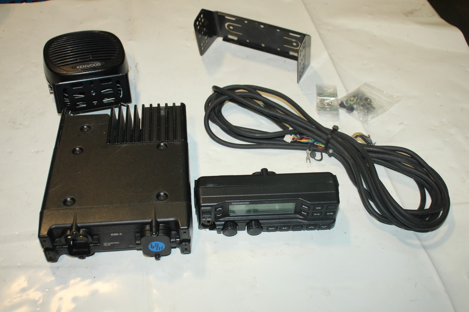Kenwood TK-790 VHF FM Transceiver Radio with Head Speaker Mount & Cable 50W