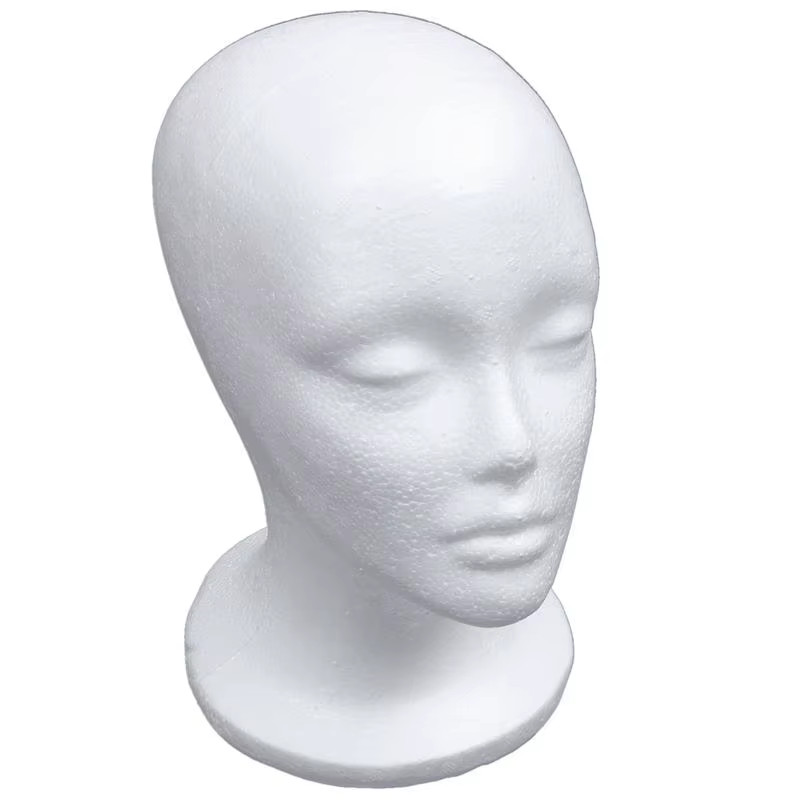 Female Foam Mannequin Head Stand for Hat Wig Display White USA