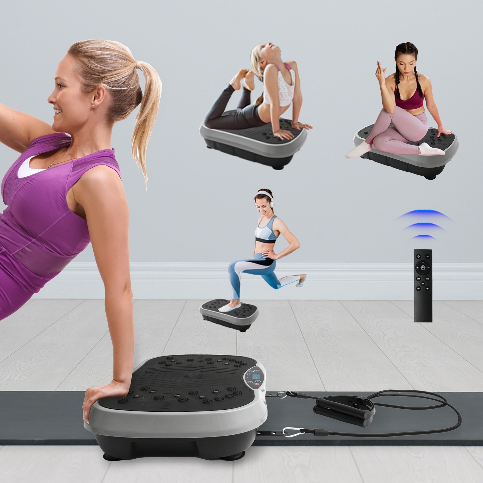 NEW Vibration Plate Exercise Machine Whole Body Workout Vibrate Platform Fitness
