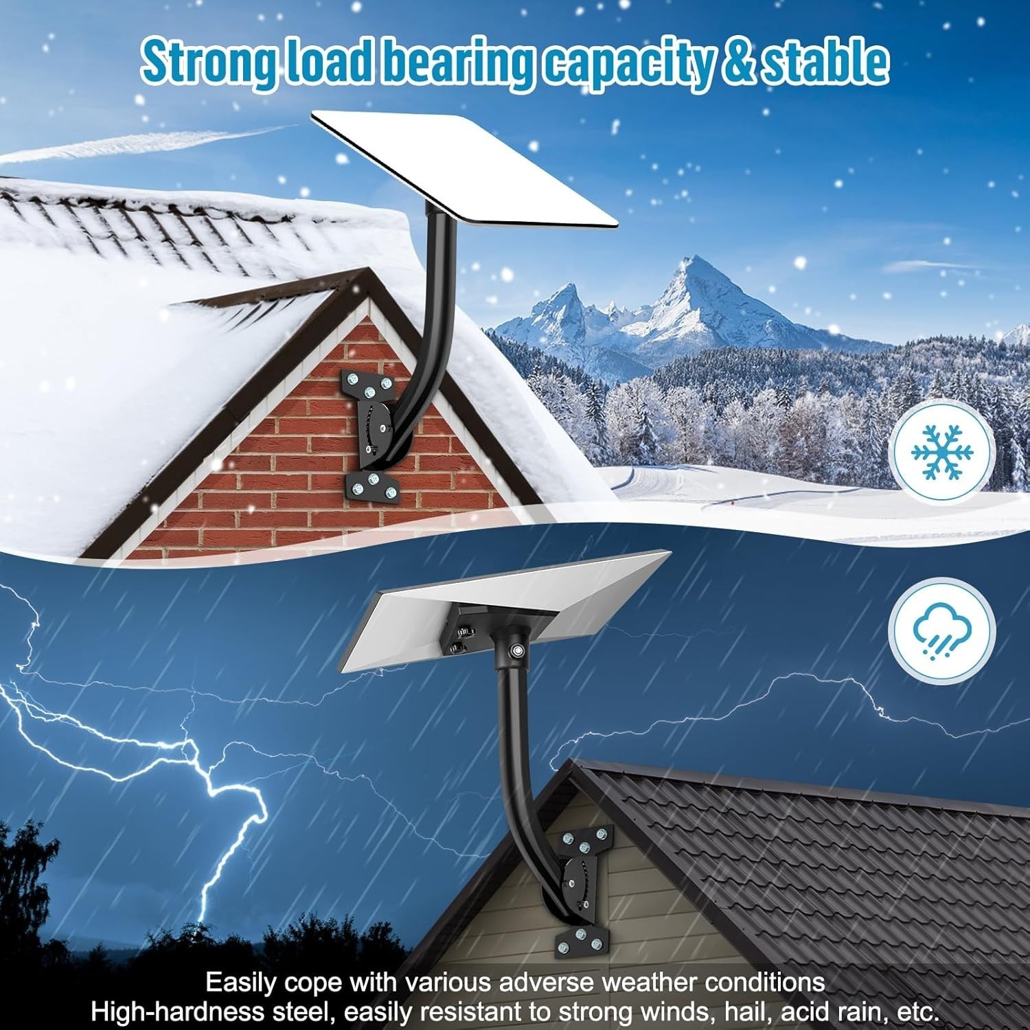 Starlink Gen 3Heavy Duty Mounting Kit 180 Adjustable Pole Mount for Internet Kit