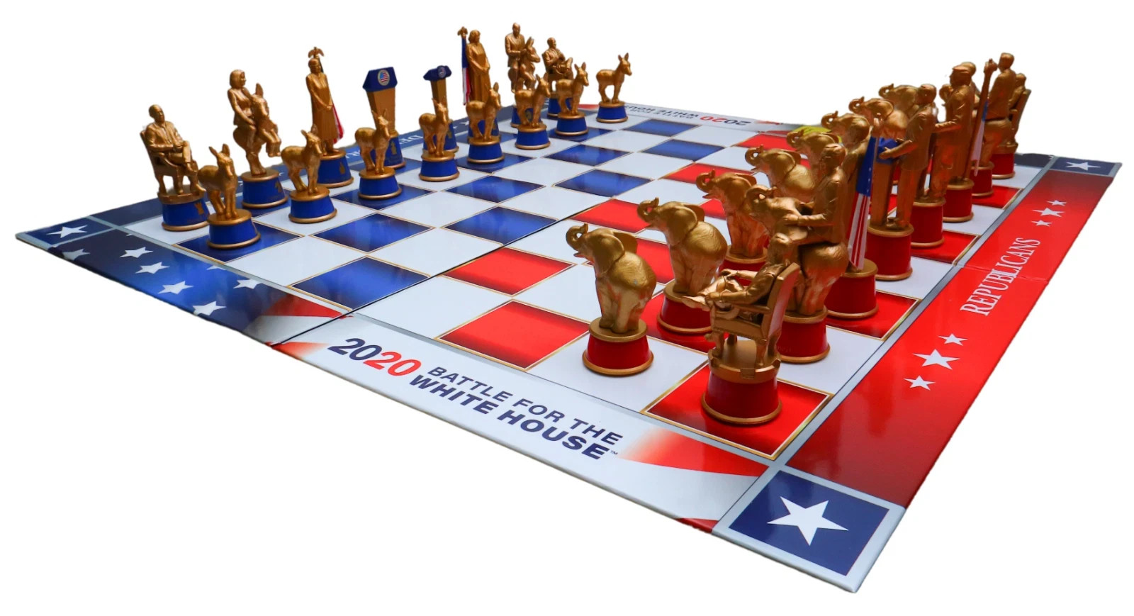2020 Battle For The White House Deluxe Trump Chess Set