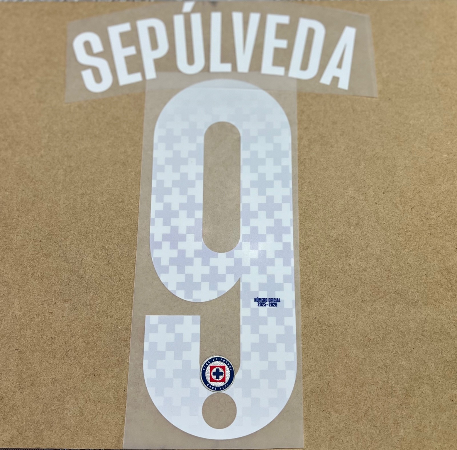 TIPOGRAFÍAS 25/26 CRUZ AZUL MEXICO LOCAL PIRMA BLANCAS ORIGINALES 100%
