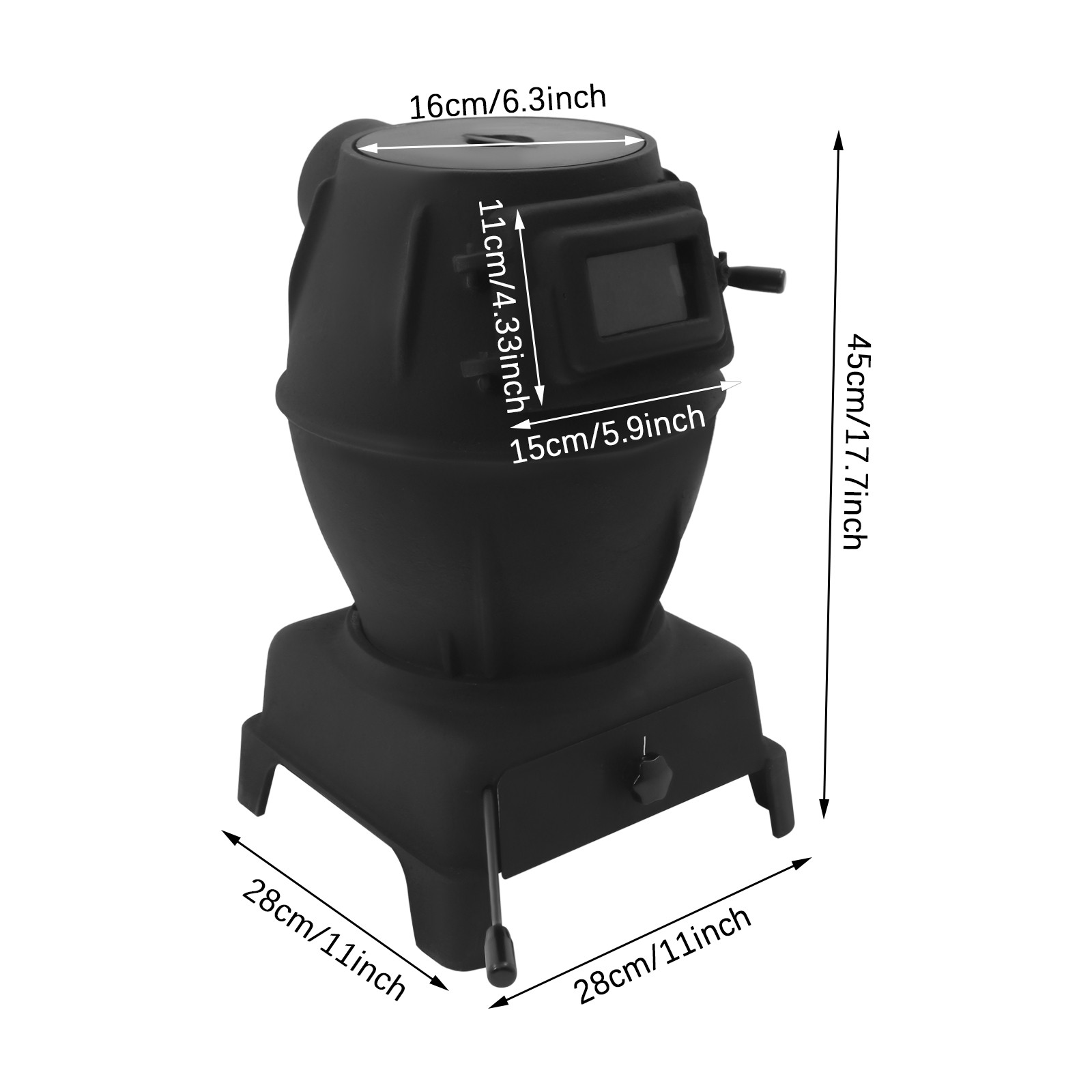 Fireplace Hot Tent Stove Wood Burning Stove Heating Cooking Stove w/Side Window