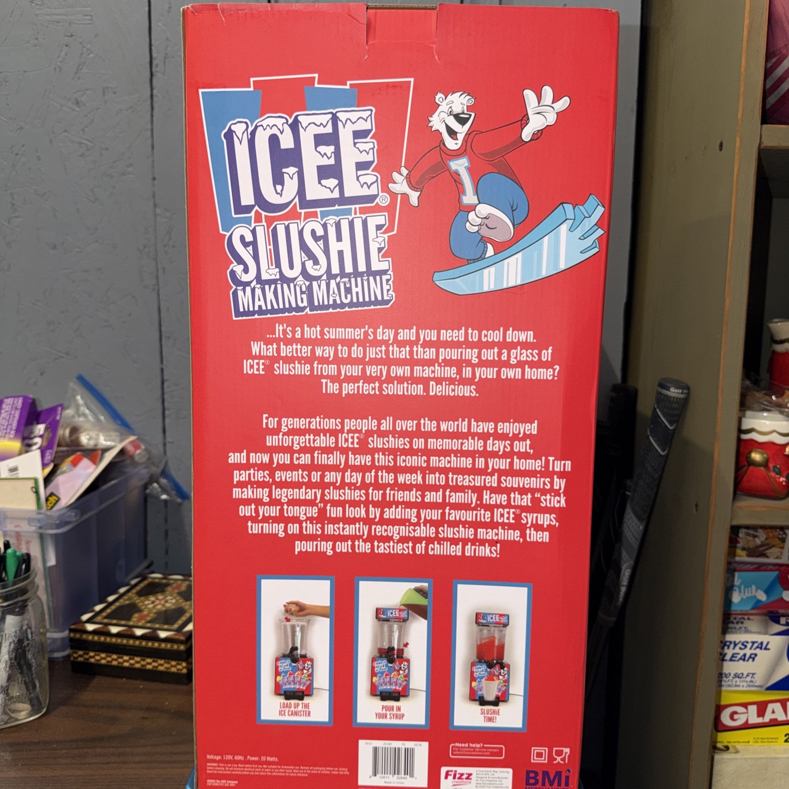 Fizz Creations ICEE Slushie Machine Home Countertop Slushy Maker 34oz
