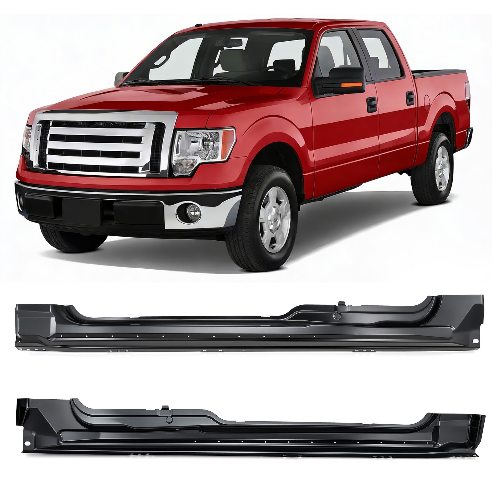 For 09-14 Ford F150 Pickup Truck Super / Extended Cab Factory Style Rocker Panel