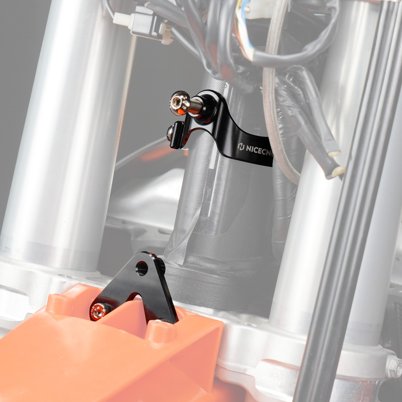 NICECNC Steering Damper Mounting Bracket For KTM 250 350 450 SX-F XC-F 2023-2025