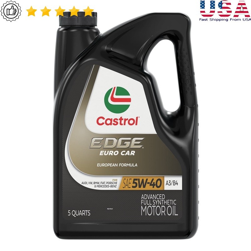 Full Synthetic Motor Oil Euro 5W-40 A3/B4 Advanced Protection European Cars New
