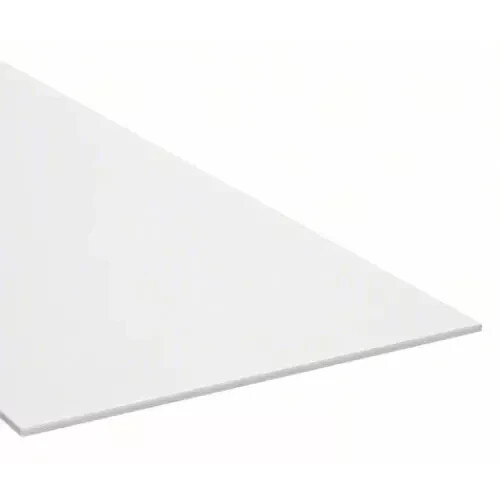 1/16 Inch Thick UHMW Plastic Sheet 24" Length x 12 in Width Off-White Opaque NEW