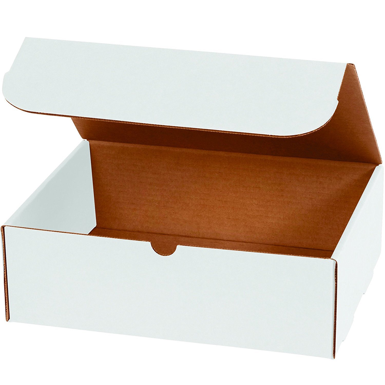 8x3x2 White Corrugated Shipping Mailers Packing Box Boxes Folding 100 To 1000